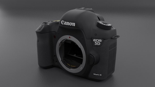 canon 5d mark iii body Model 3D .c4d .max .obj .3ds .fbx .stl .blend 