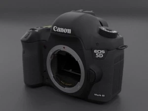 佳能 5d mark iii 机身 3D 模型