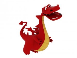 cartoon dragon 3D Model