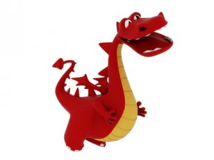 drago dei cartoni animati Modello 3D