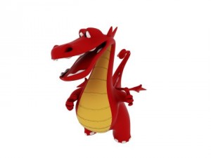 cartoon dragon Modello 3D