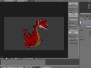 cartoon dragon Modello 3D