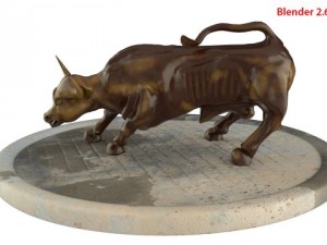 charging bull 3D Modell