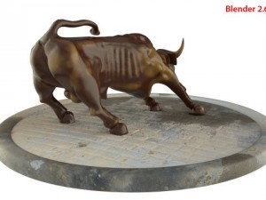 charging bull 3D Modell