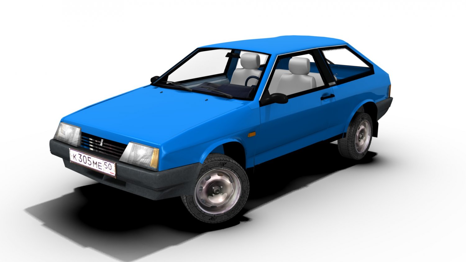 vaz 2108 game ready 3D Model in Compact Cars 3DExport