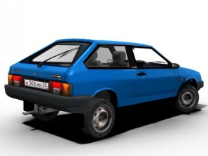 lada sputnik samara 1984 3D Model