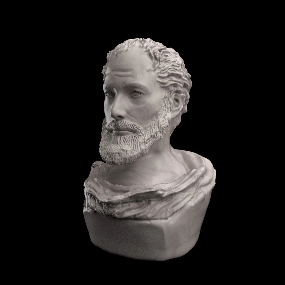 statua del busto di Aristotel Modello 3D .c4d .max .obj .3ds .fbx .stl .blend 