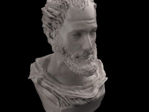 aristotel bust statue 3D Model