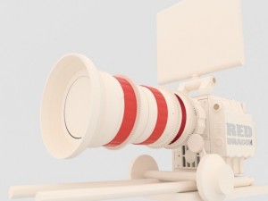 red dragon 6k  angenieux optimo dp 3080mm t28 Model 3D