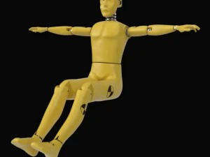 boneco de teste de colisão Modelo 3D