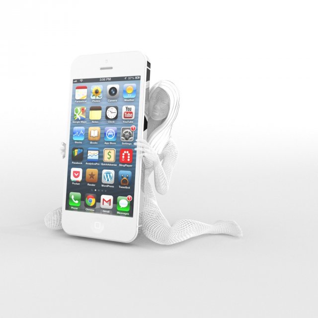 woman smartphone holder 3D Print Model .c4d .max .obj .3ds .fbx .stl .blend 