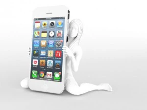 suporte para smartphone mulher Modelo de Impressão 3D