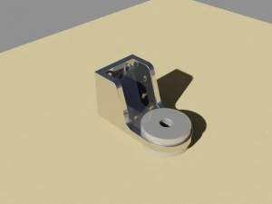 montaggio del motore Modello 3D