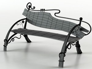 bench 3D Модель
