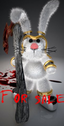 battle bunny 3D 模型 .c4d .max .obj .3ds .fbx .stl .blend 