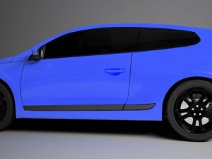 volkswagen scirocco parking 3D Model