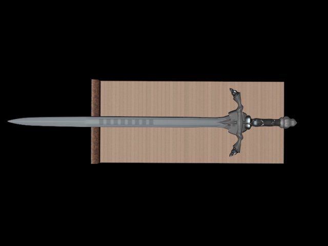 sword 3D Model .c4d .max .obj .3ds .fbx .stl .blend 
