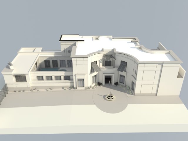 big contemporary house 3D-Modell .c4d .max .obj .3ds .fbx .stl .blend 