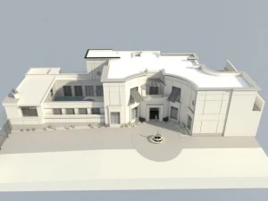 duży wsp&oacute;łczesny dom Model 3D