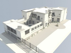 big contemporary house 3D-Modell