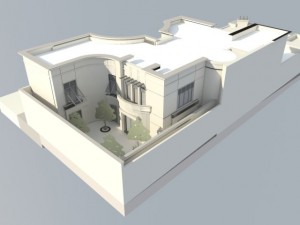 big contemporary house 3D-Modell