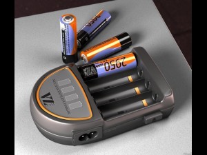 battery charger plus battery 3D-Modell