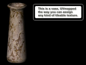 vaso mapeado uv especial Modelo 3D