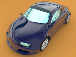 skull car Modèle 3D