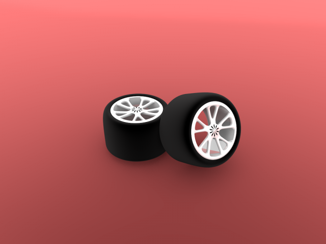 tires and wheels white Modèle 3D .c4d .max .obj .3ds .fbx .stl .blend 