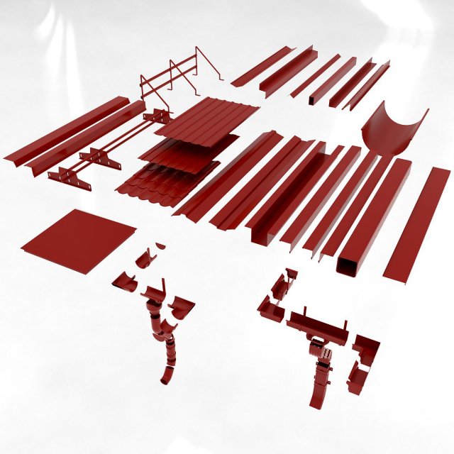 elements of the roof Modèle 3D .c4d .max .obj .3ds .fbx .stl .blend 