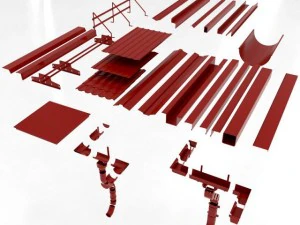 elemen atap Model 3D