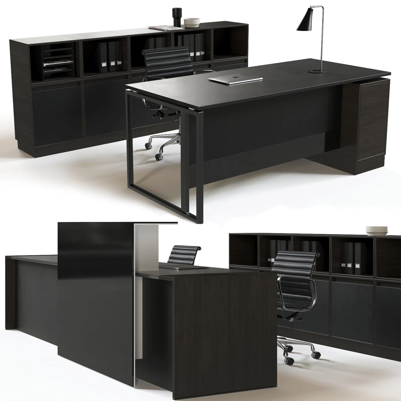 conjunto de m&oacute;veis para recep&ccedil;&atilde;o de escrit&oacute;rio Modelo 3D .c4d .max .obj .3ds .fbx .stl .blend 