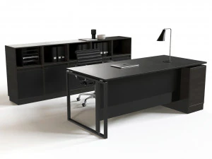 conjunto de m&oacute;veis para recep&ccedil;&atilde;o de escrit&oacute;rio Modelo 3D