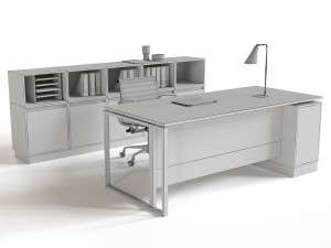 office reception furniture set Modelo 3D