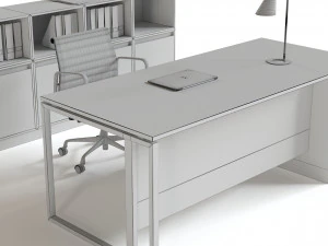 conjunto de m&oacute;veis para recep&ccedil;&atilde;o de escrit&oacute;rio Modelo 3D