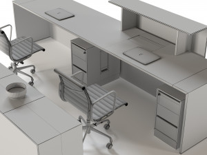 office reception furniture set Modelo 3D