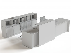 office reception furniture set Modelo 3D