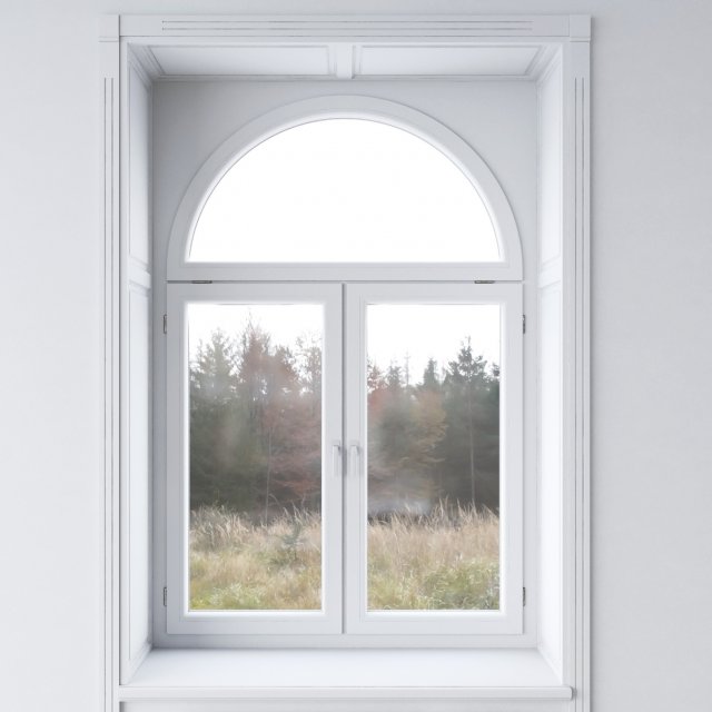 white window 3D Model .c4d .max .obj .3ds .fbx .stl .blend 