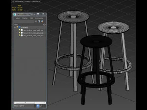 banco de rev&oacute;lver de feno Modelo 3D