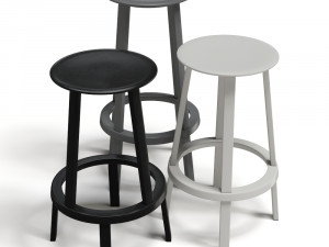 hay revolver stool Modelo 3D