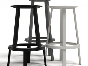 hay revolver stool Modelo 3D