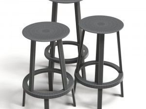 hay revolver stool Modelo 3D