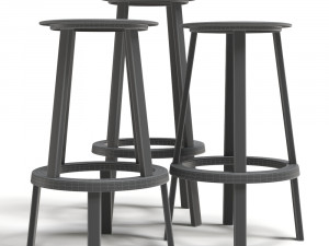 hay revolver stool Modelo 3D