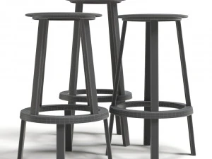 banco de rev&oacute;lver de feno Modelo 3D