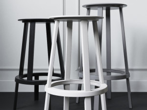hay revolver stool Modelo 3D