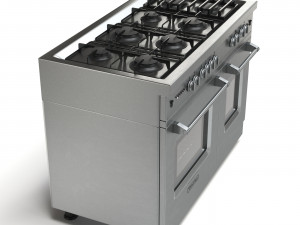 gas range cooker 3D 모델