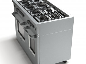 gas range cooker 3D 모델