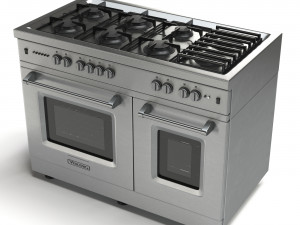 gas range cooker 3D 모델