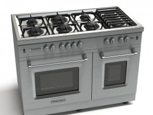 gas range cooker 3D 모델