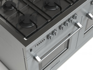 gas range cooker 3D 모델